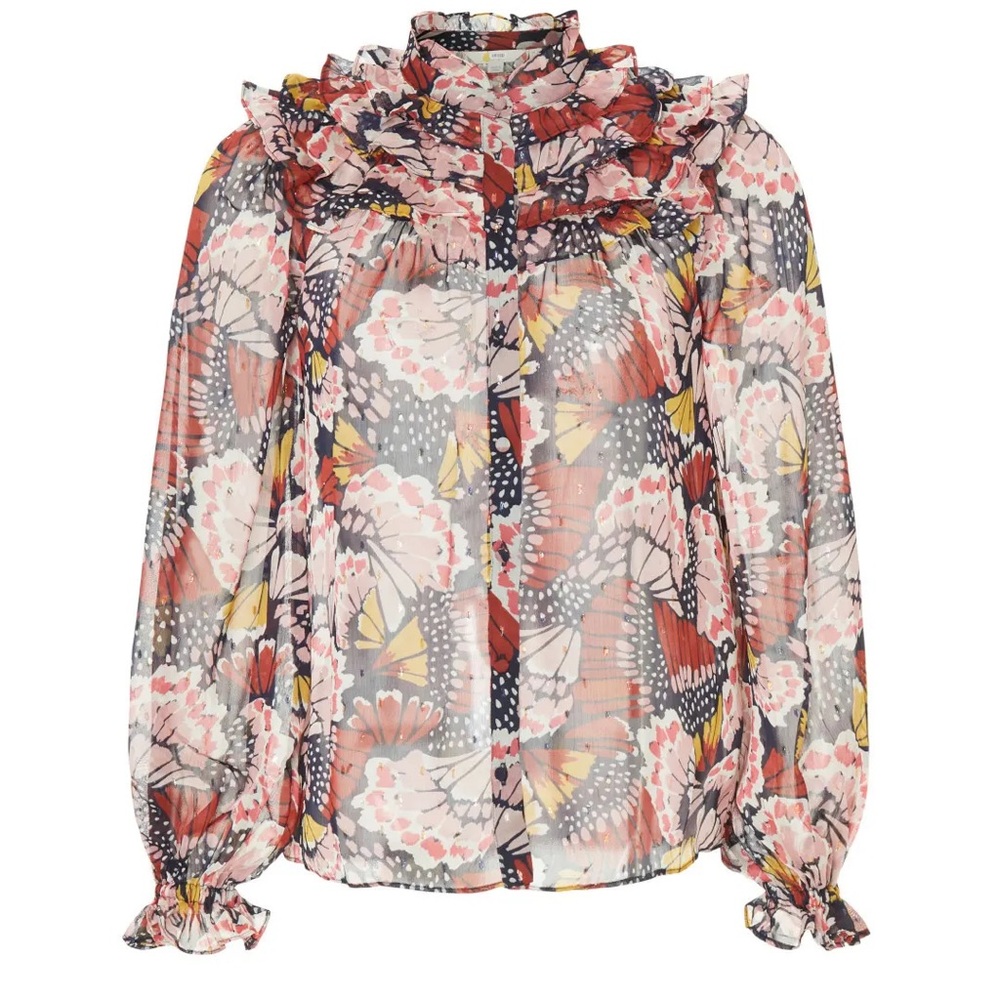Boden Ruffle Yoke Blouse - Picture 3 of 7